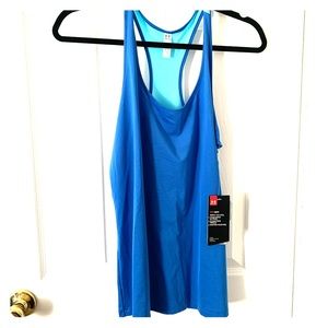 Blue NWT Under Armour workout tank with racerback